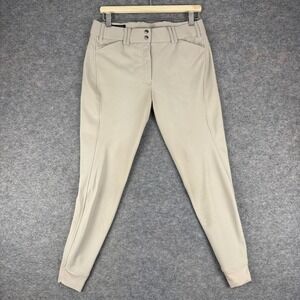 Ariat Pro Series Tri Factor Grip Knee Patch Riding Breeches Tan Womens 30R *